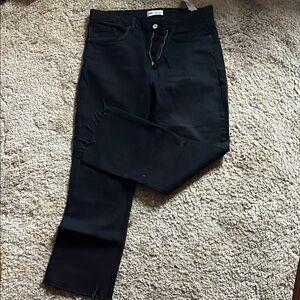 Zara Black Straight Leg Jeans Classic Style